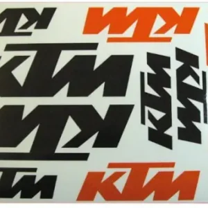 Naklejka KTM czarna kpl. Nowość