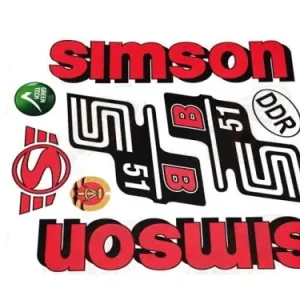 Dodaj do koszyka Naklejka SIMSON S51 B czerwona kpl.