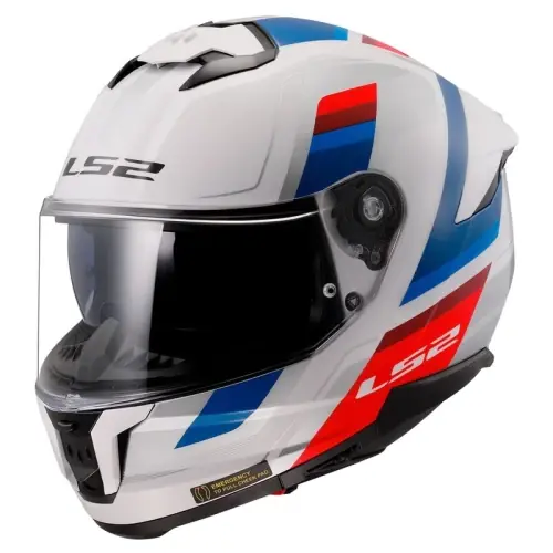 Ostatnie sztuki Kask LS2 FF808 STREAM II VINTAGE white-blue-red M