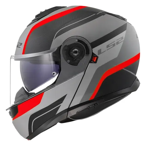 Popularny Kask LS2 FF908 STROBE II MONZA matt black - grey - red M