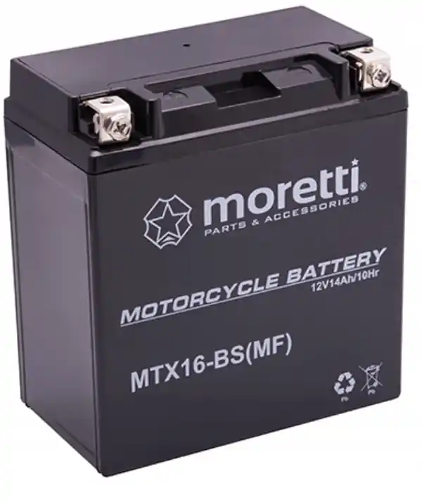 Wyjątkowa oferta Akumulator Moretti AGM MTX16-BS 14 Ah 230 A YTX16-BS