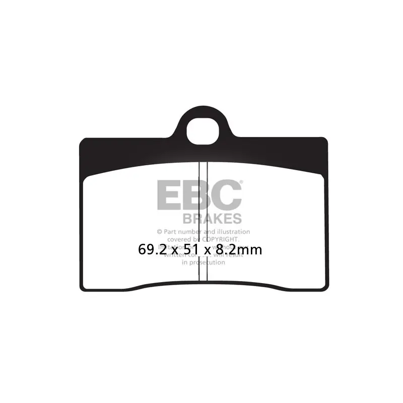 Bestseller Klocki hamulcowe EBC EPFA095HH Extreme Pro (kpl. na 1 tarcze)