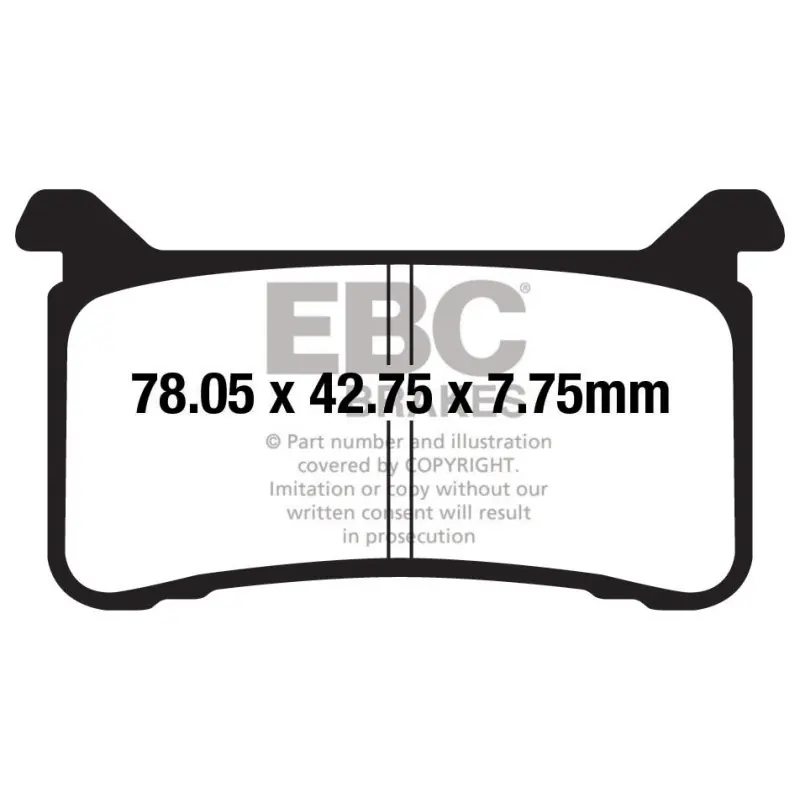 Klocki hamulcowe EBC EPFA700HH Extreme Pro (kpl. na 1 tarcze) Hit sprzedaży