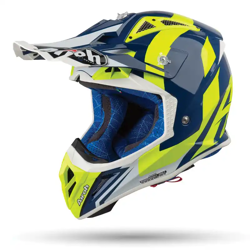 Ostatnie sztuki Kask Airoh Aviator 2.3 AMSS Bigger Blue Gloss