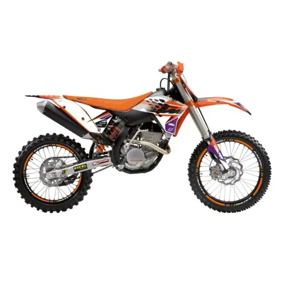 BLACKBIRD KOMPLET NAKLEJEK (OKLEIN) KTM EXC/EXC-F ‘08-‘11, SX/SX-F 125 ‘07-‘10 DREAM 5 CHROME EFX KOLOR POMARAŃCZOWY CZARNY Nie przegap