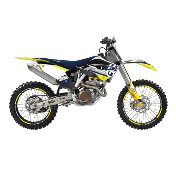 BLACKBIRD KOMPLET NAKLEJEK (OKLEIN) HUSQVARNA FC/TC ‘14-‘15, TE/FE ‘14-‘16 DREAM 5 CHROME EFX KOLOR NIEBIESKI ŻÓŁTY Ekspresowa dostawa