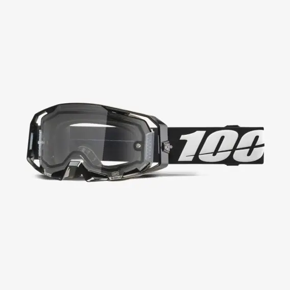 100 PROCENT GOGLE ARMATIC ENDURO MOTO DUAL PANE BLACK - CLEAR LENS - KOLOR CZARNY/SZARY/BIALY - PODWÓJNA SZYBKA PRZEŹROCZYSTA Kup online