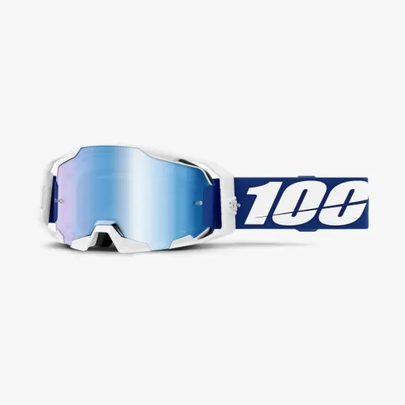 100 PROCENT GOGLE ARMATIC BLUE - MIRROR BLUE LENS - KOLOR BIAŁY/NIEBIESKI SZYBA NIEBIESKIE LUSTRO Dodaj do koszyka