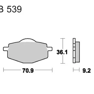 Klocki hamulcowe TRW MCB539 Hit cenowy