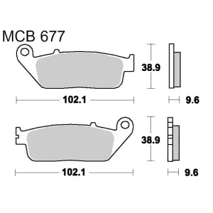 Klocki hamulcowe TRW MCB677 Dostępne od ręki