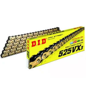 Łańcuch napędowy DID 525VX3-116 G&B (otwarty + zakuwka) Darmowy zwrot