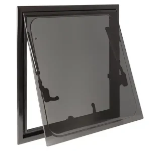Okno boczne do kampera z moskitierą i roletą, DELTA 500x500 mm POLYBLEND Oferta