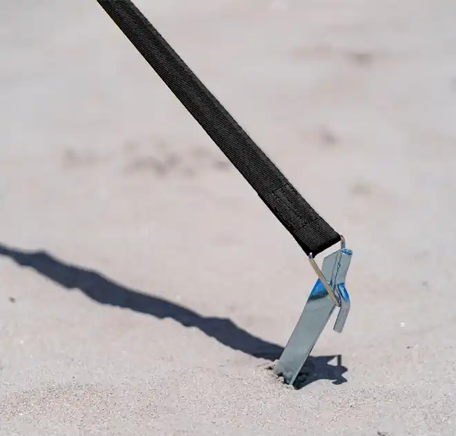 Pas sztormowy (naciąg przeciwwietrzny) Tie Down S Black Fiamma Łatwy zwrot